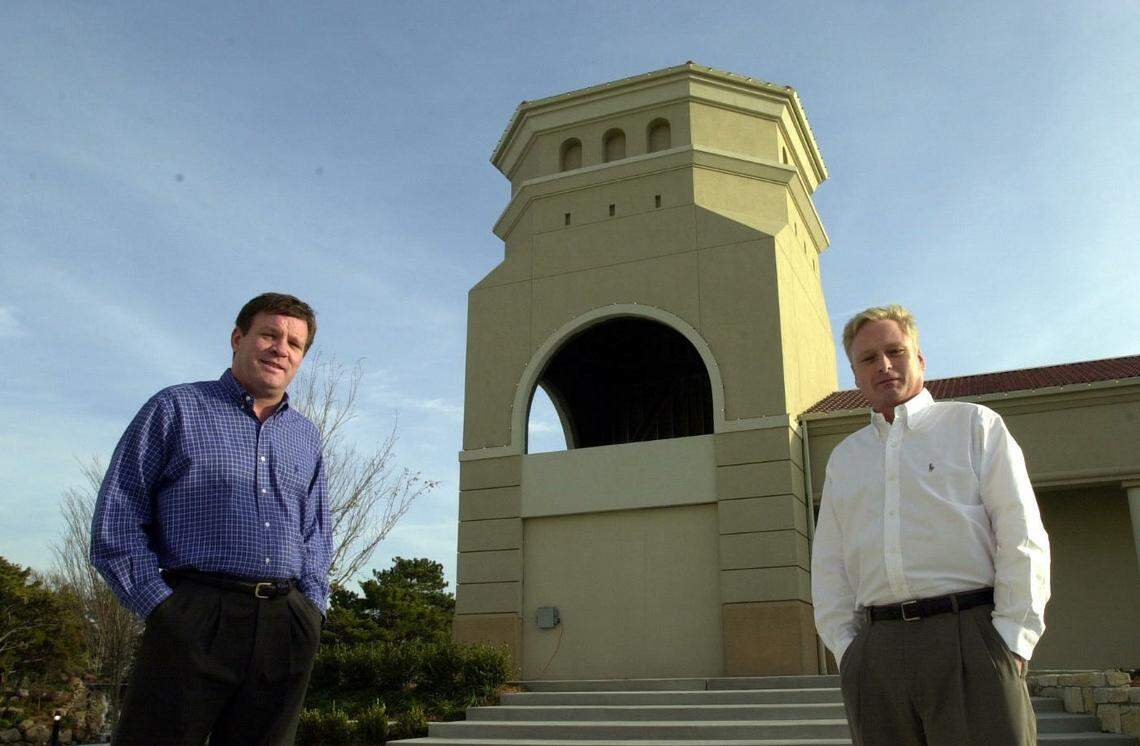 Kevin Brown and Tracy Fahrbach are pictured in 1999 in front of the Bradley Fair space where they opened Cibola. The two are planning a new restaurant.