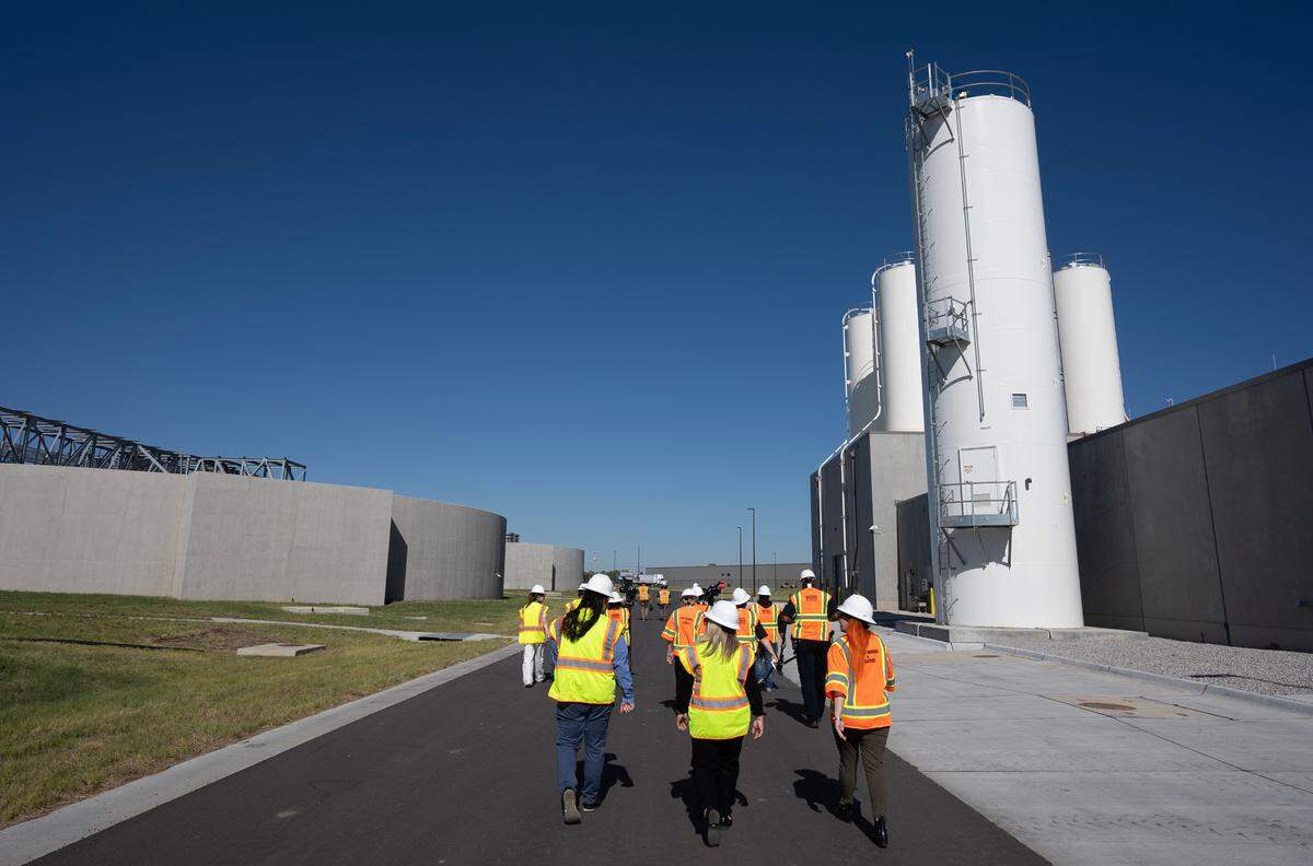 Wichita’s Northwest Water Facility hosted tours for the media in October, 2024. The plant will serve 500,000 Kansans.