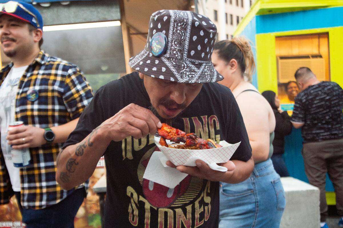 Riverfest attendees will be able to get chicken from sticks into their mouths much more quickly this year.