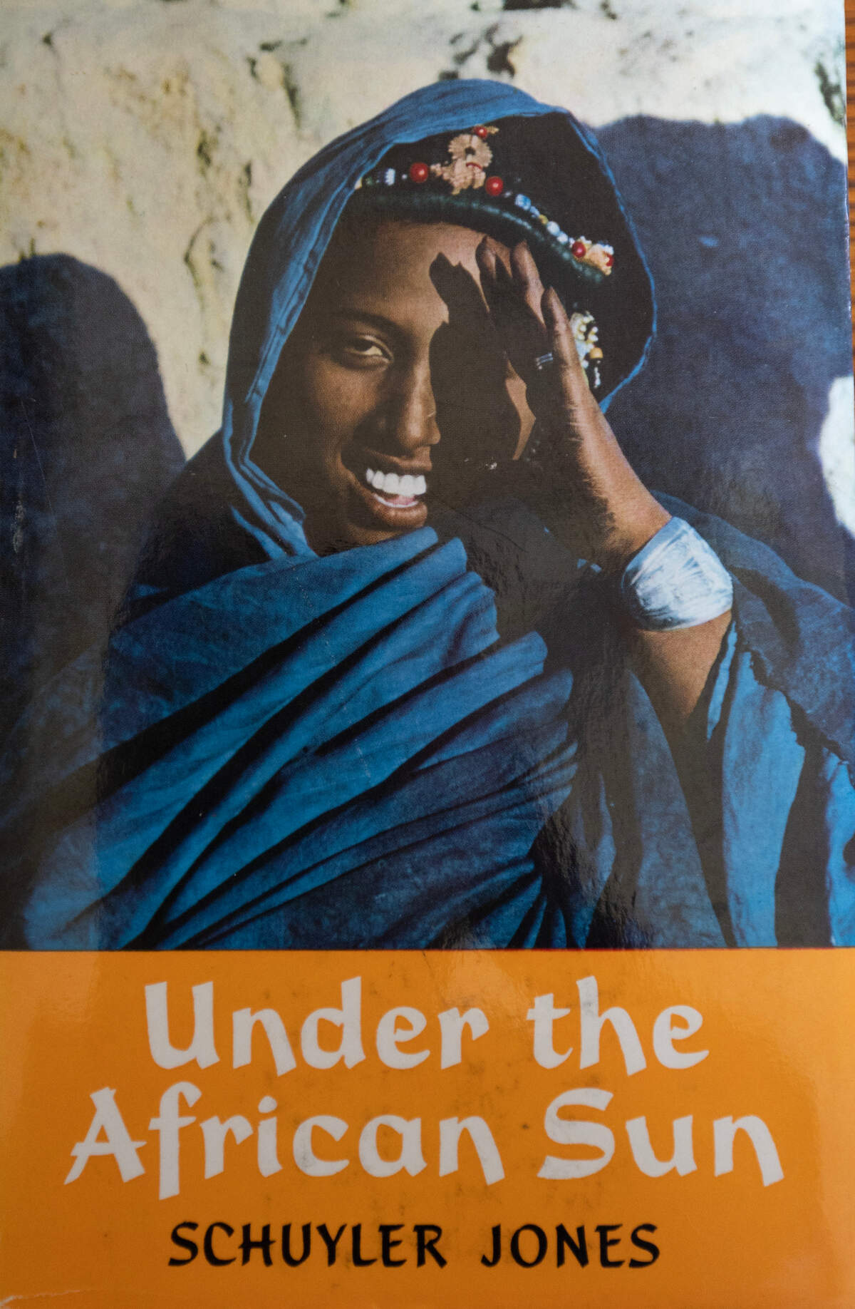 The cover of Schuyler Jones’ book “Under the African Sun” with a photo he took of a Timbuktu noblewoman.