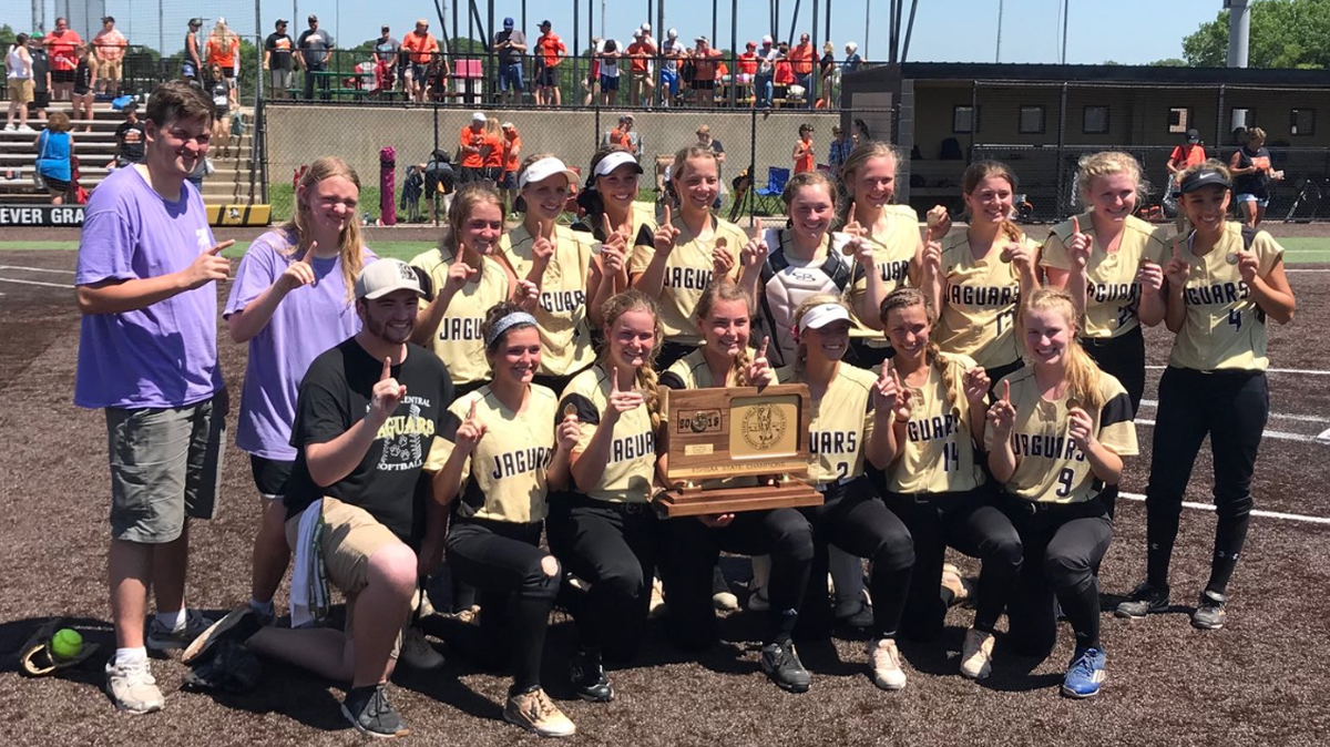 Andover Central won the Class 4A-Division I softball state championship in 2018.