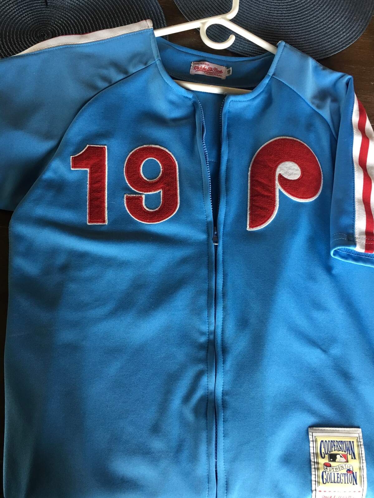 A throwback Philadelphia Phillies jersey.