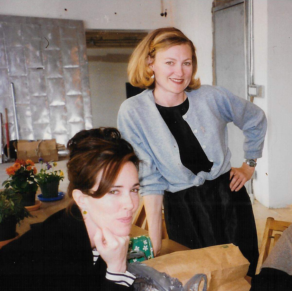 Kate Spade, left, and Elyce Arons in their early days of working together.