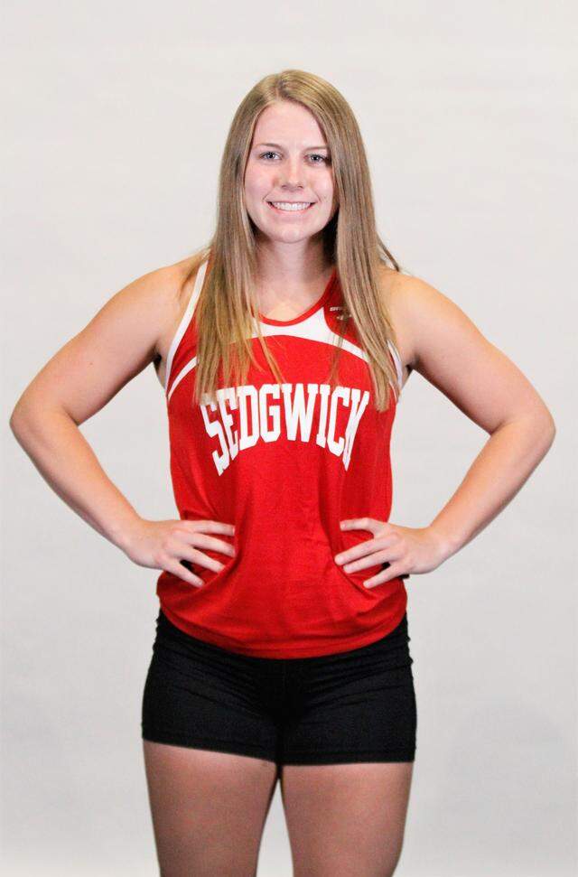 Sedgwick’s Grace Thompson, 2019 Wichita Eagle High School All-Metro Girls Track and Field Team discus selection