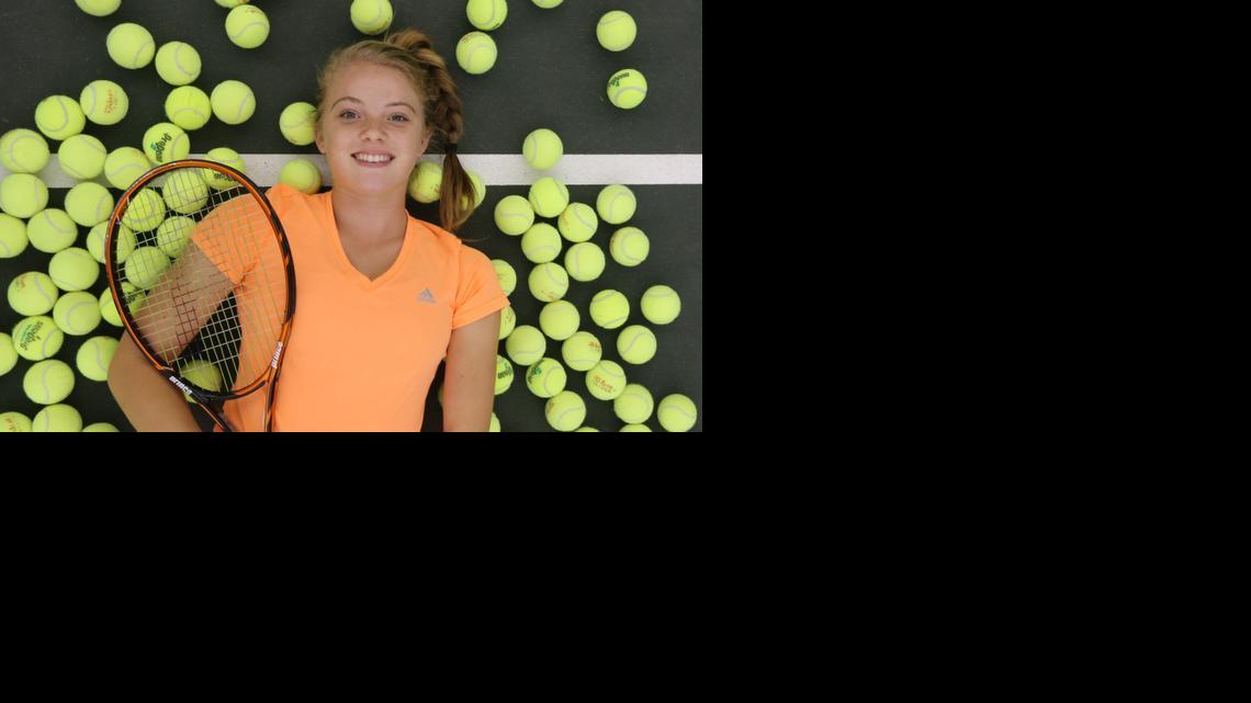Katie Swan is 15 and will be playing in junior Wimbeldon and junior U.S. Open this summer. She wasn't ranked in 2013 but is now ranked No. 72 in the world (for 18 and under)

