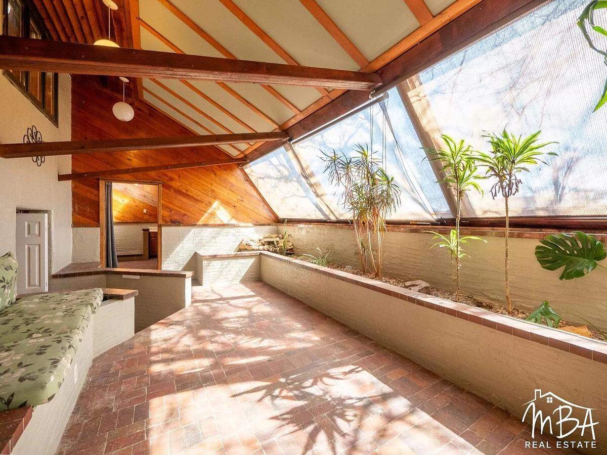 A look inside the enclosed sunroom in 901 E. Pine St., Garden City.