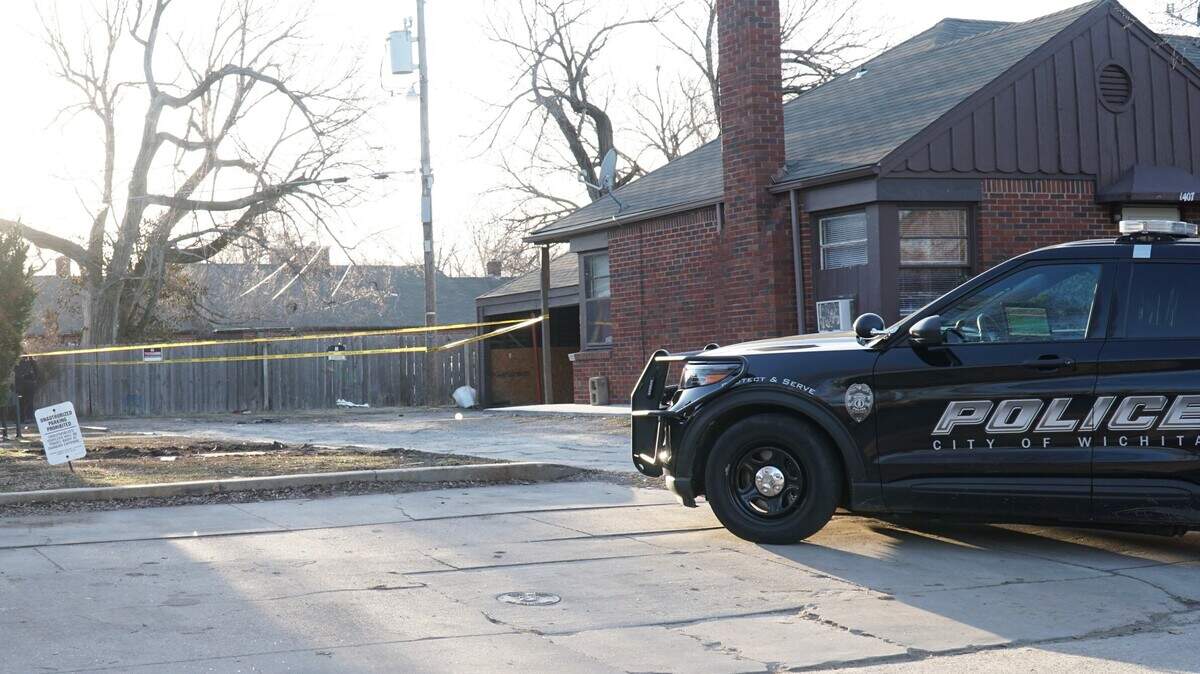Police taped off a quadplex in a southeast Wichita neighborhood after a shooting left a woman dead Thursday afternoon.