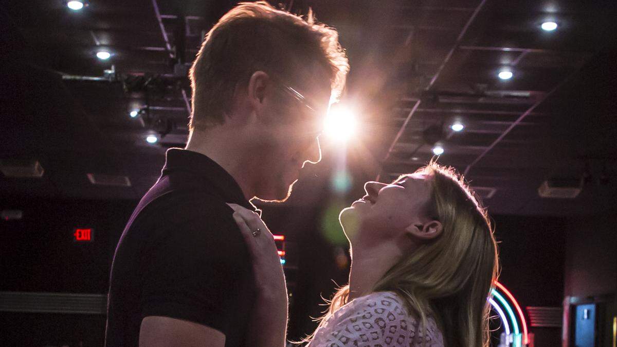 Ryan Schafer and Carter Tholl in “Tick, Tick ... Boom!” The musical runs through Sept. 29 at Roxy’s Downtown in Wichita.