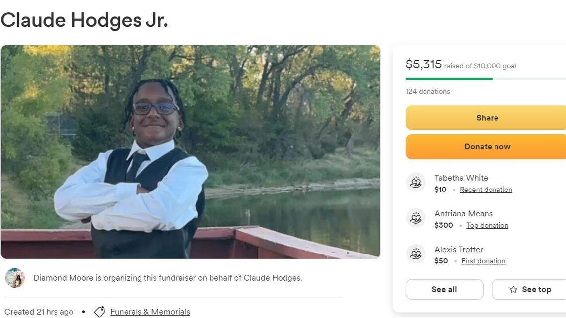 Fourteen-year-old Claude Hodges was killed by his mother in January.