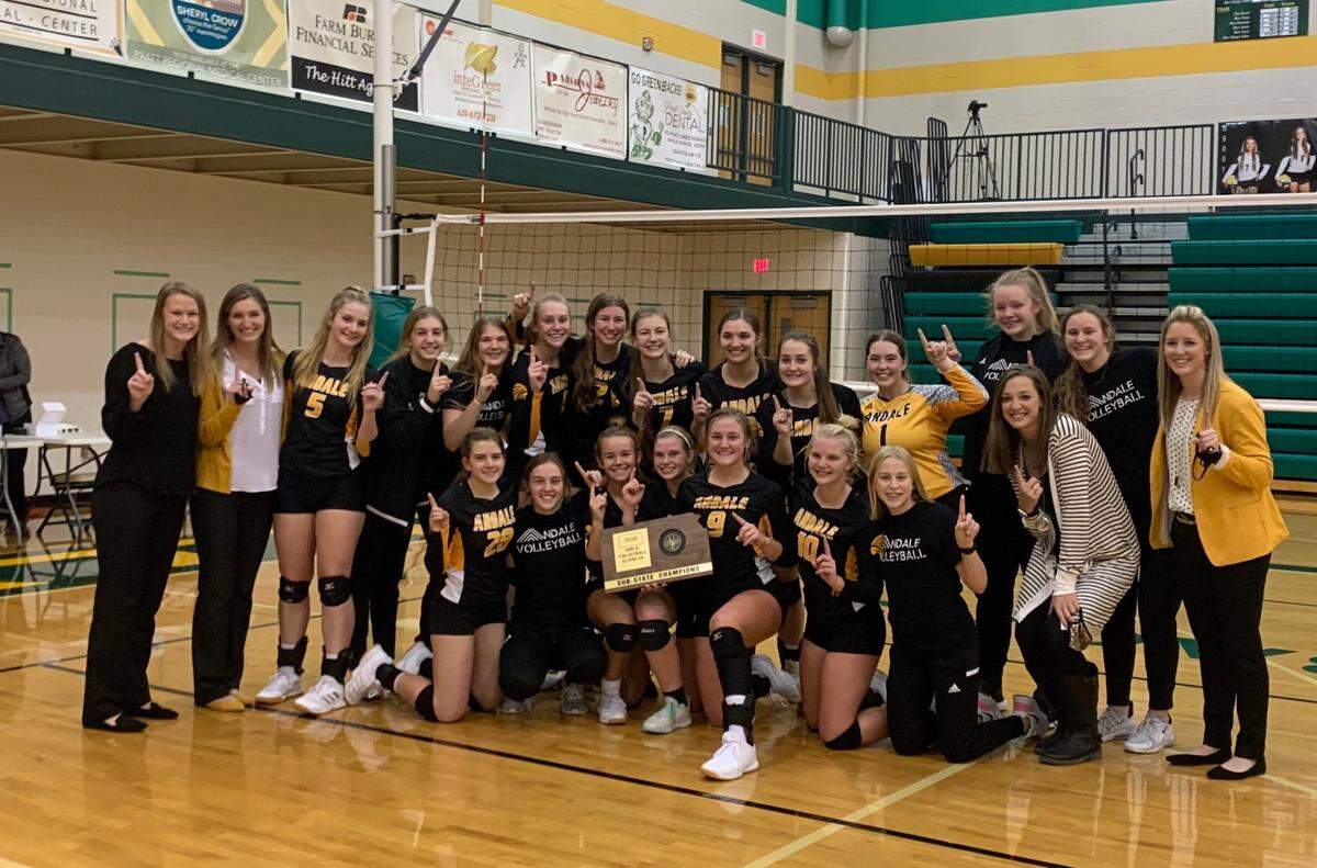 The Andale volleyball team is headed back to the Class 4A semifinals for the third straight season.