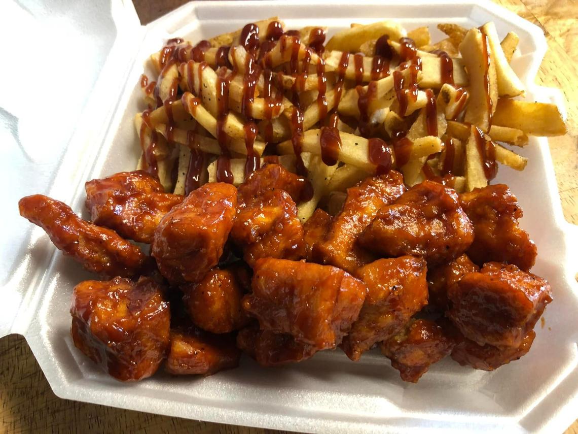 JuhBa’s Official BBQ is known for its popcorn ribs.