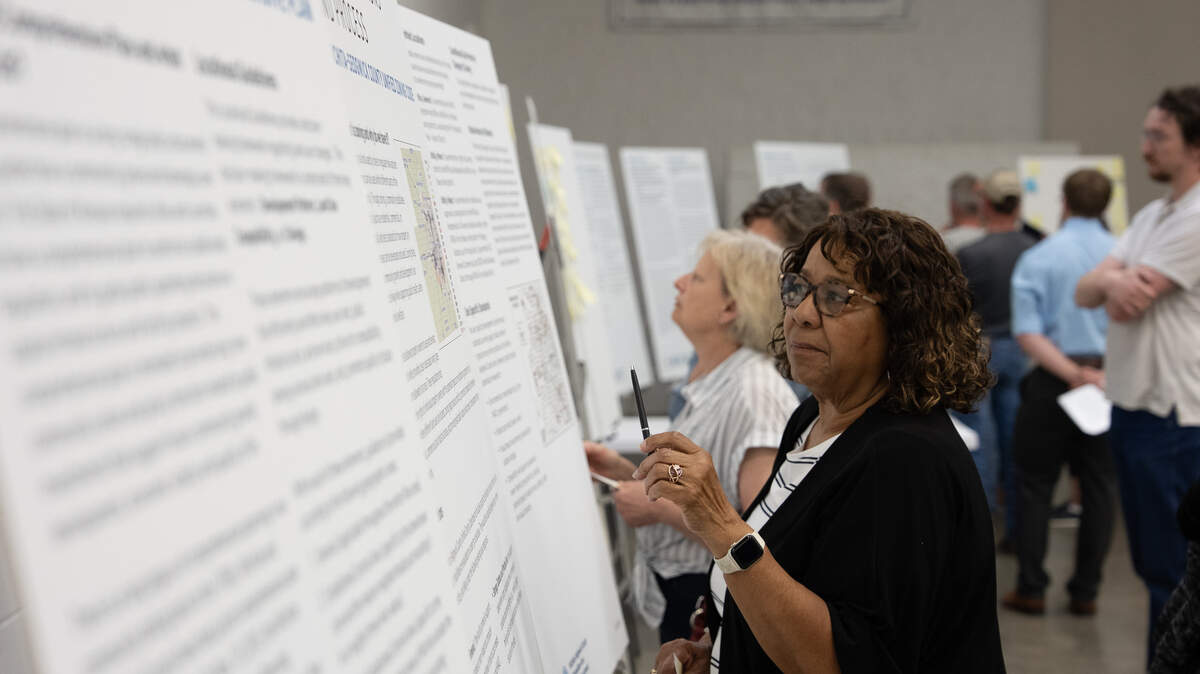 Members of the public attend an information session on data center zoning presented by the Wichita-Sedgwick County Metropolitan Area Planning Department.