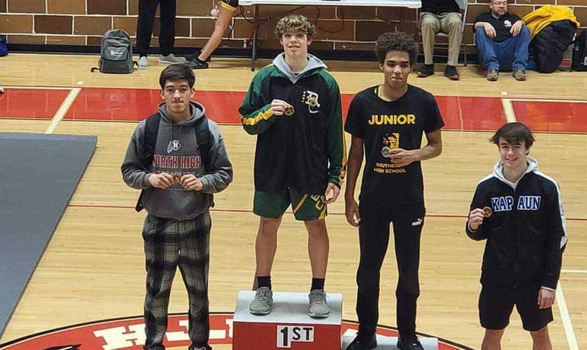 Bishop Carroll junior Elijah Means won the 157-pound division at the City League tournament this past weekend.