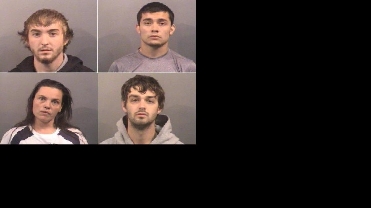 Clockwise from top left: Braden Smith, Anthony Bluml, Andrew Ellington and Kisha Schaberg