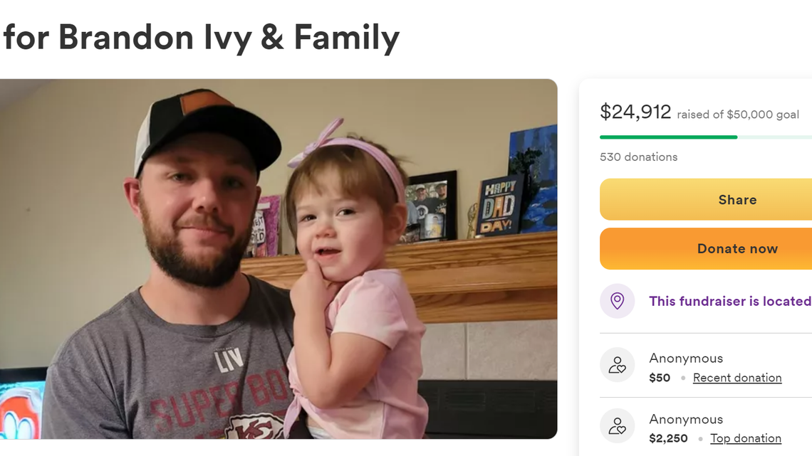 A GoFundMe has been set up to help with funeral costs for a 3-year-old Derby girl killed in a accident and her mother who was injured. A man in a van hit their vehicle while the mother was pumping gas, causing an explosion and fire.