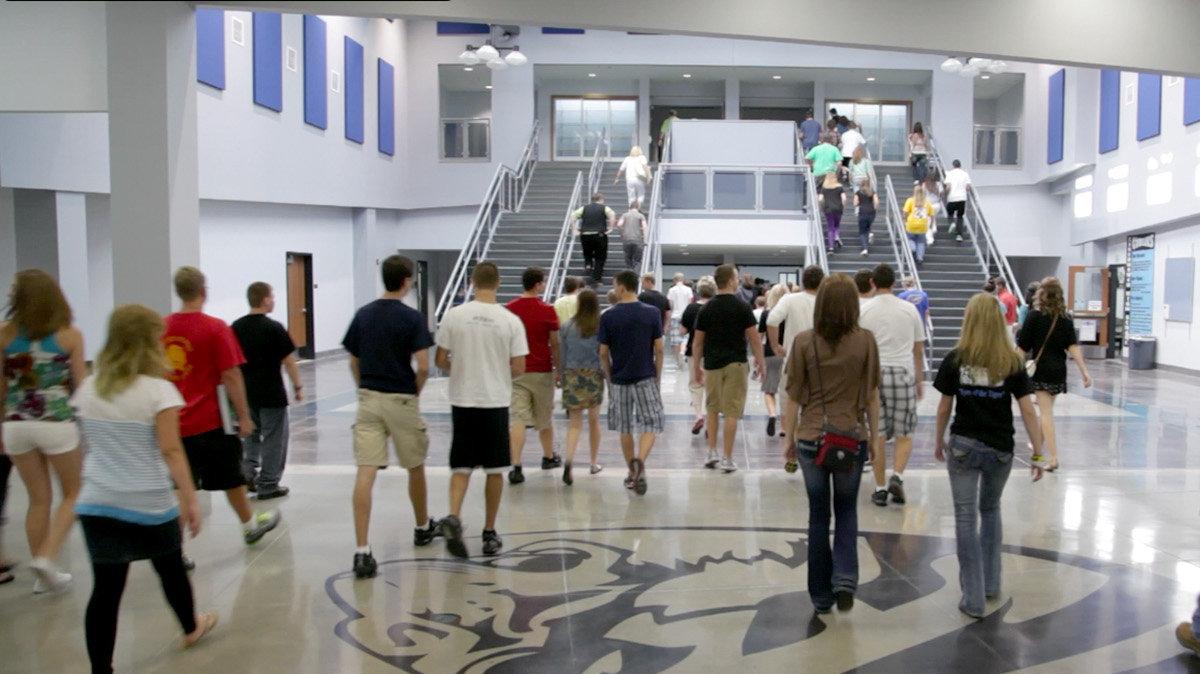 File photo inside Eisenhower High School in Goddard.