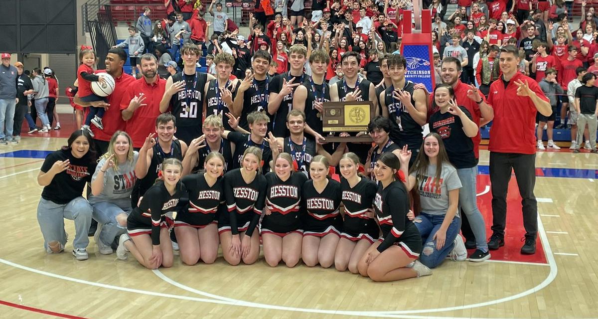 First-year coach Garrett Roth helped the Hesston boys basketball team pull off a 3-peat state championship run by winning the 3A title this season.