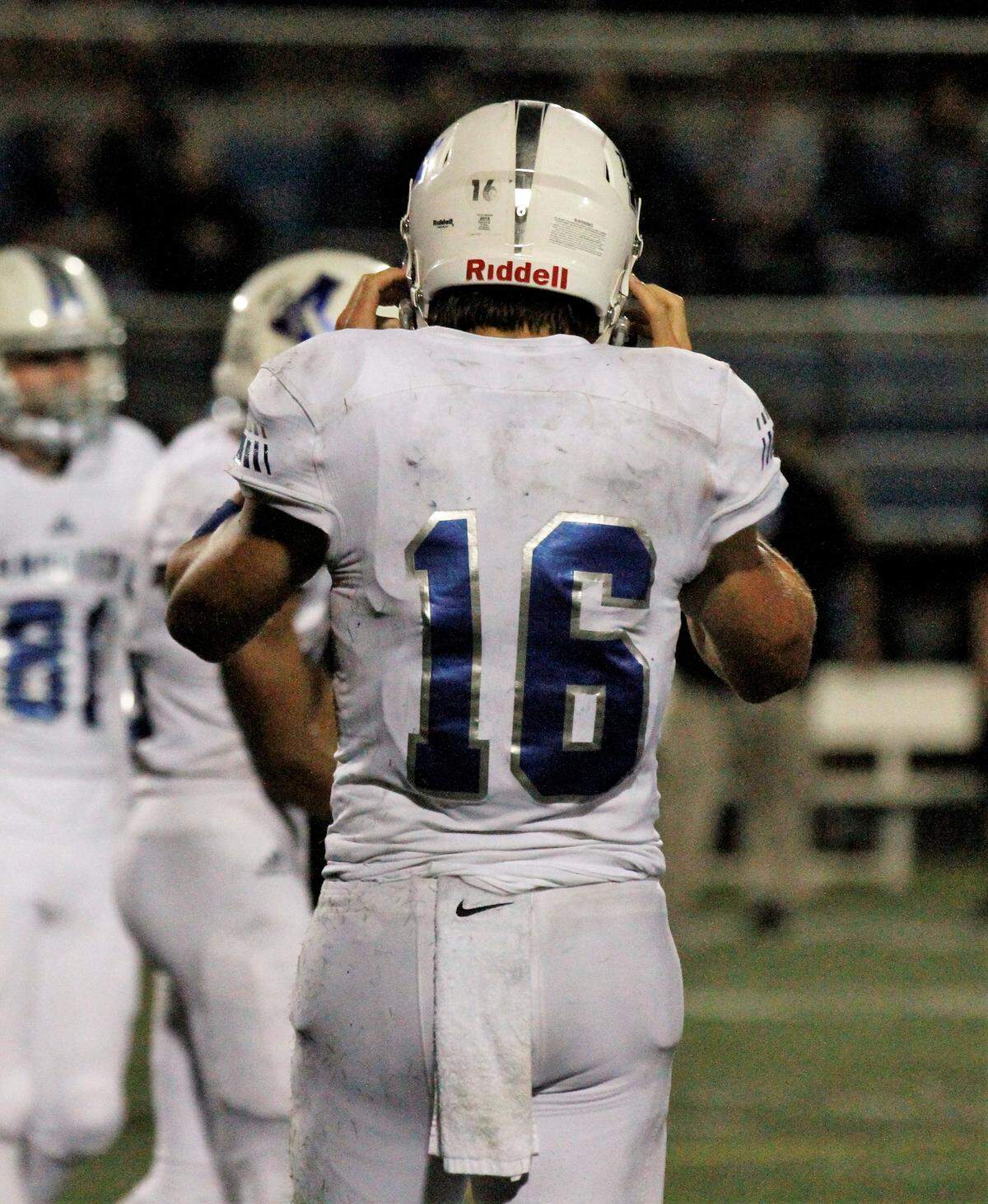 Andover sophomore quarterback Eli Fahnestock has a lot of potential with the Trojans. He shined during Andover’s 30-22 win over Goddard Eisenhower on Thursday night. (Sept. 13, 2018)