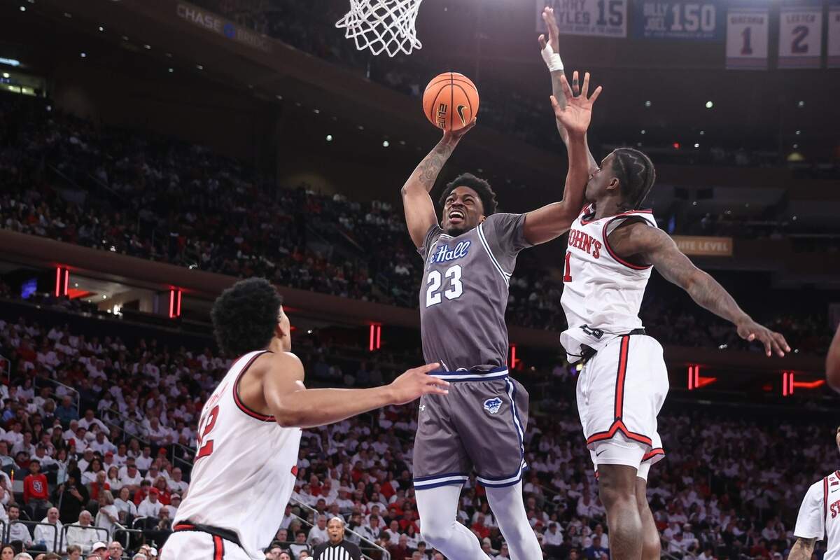 Former Seton Hall center Emmanuel Okorafor committed to Wichita State on Tuesday.