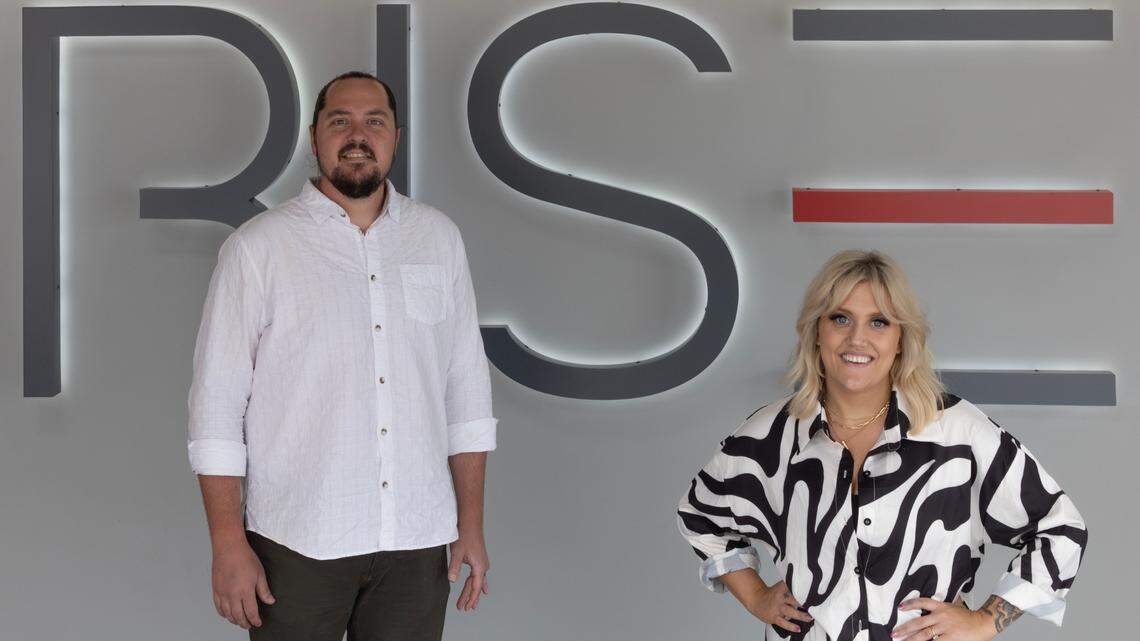 Lisa Miranowski, right, and Clint Jackson plan to capitalize on a growing trend and a growing part of Wichita by opening the Studios on Market at the Fidelity Bank Rise Car Park.
