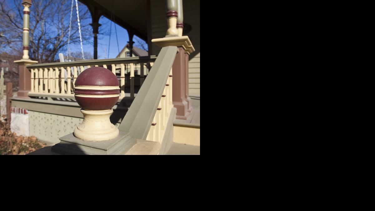 AFTER: The entrance stairway and wraparound porch at the house near 13th and Topeka.

