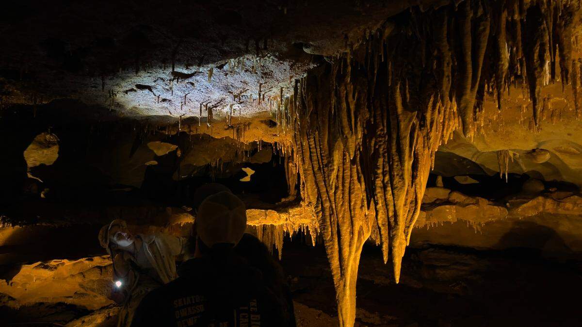 Crystal Cave is about 10 miles north of Springfield in the southwest Missouri. It is a registered historic landmark that first opened to tours in 1893, making it the second oldest commercial cave in Missouri.