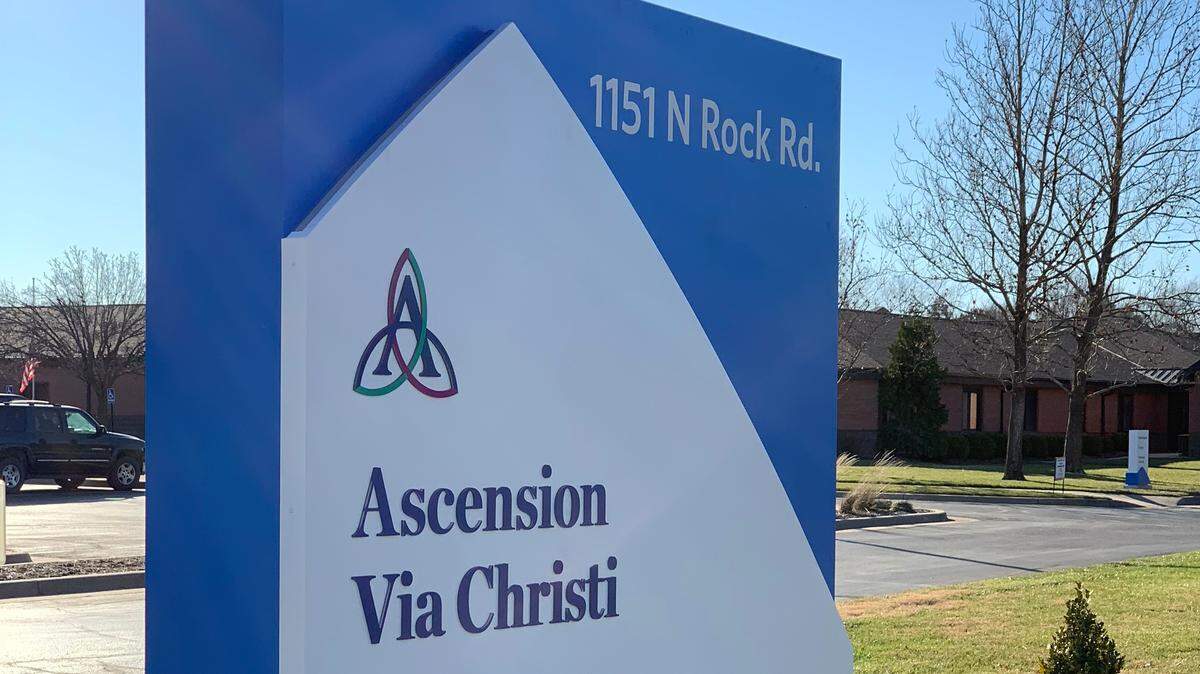 Via Christi Health is beginning its rebranding to Ascension Via Christi on signs and its fleet of vehicles around Wichita.