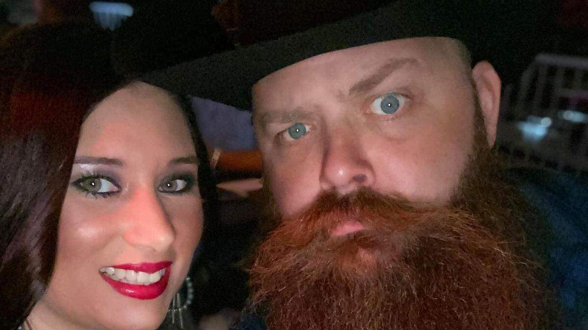 Kenny Ballinger, right, with his wife, Dariah, will be honored at a tribute concert on Saturday.