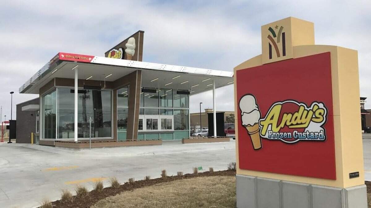 A new Andy’s Frozen Custard, similar to this one at NewMarket Square, will open in April near the northeast corner of 21st and Webb Road.