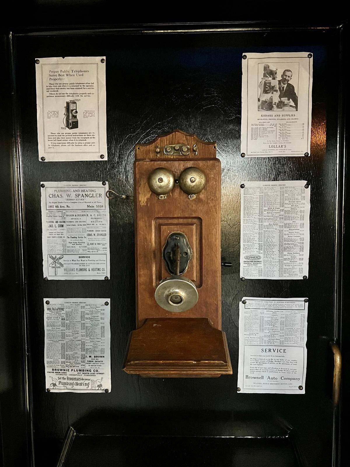 Those who visit The Shadows when it opens next week will step into an old-time phone booth that opens into the club with the use of a secret lever.