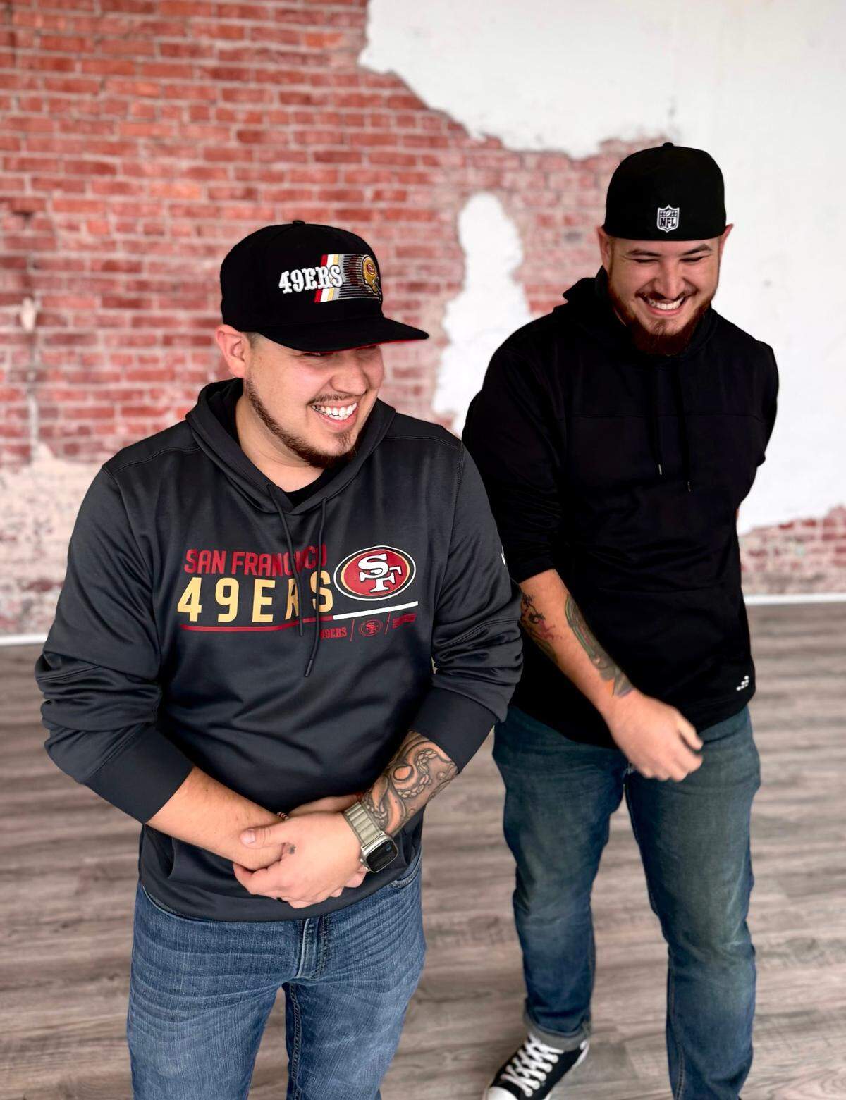 Cousins Mario Montano, left, and Andrew Montano are opening Signature Studios, a shared photography studio, next month at Douglas and Seneca in Delano.