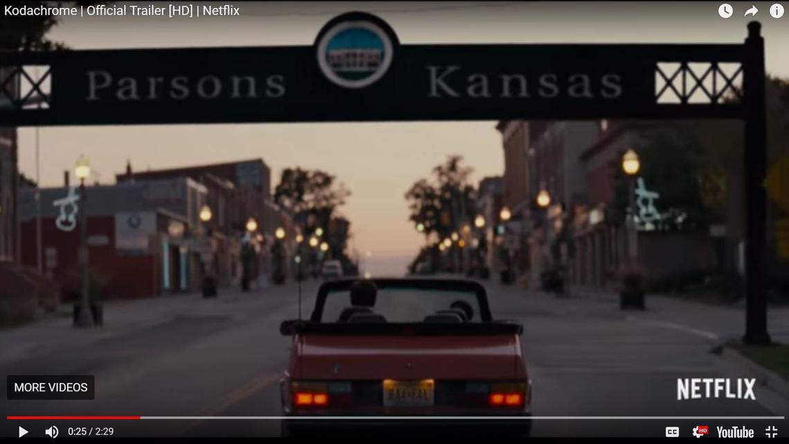 Netflix's new movie Kodachrome features Parsons, Kansas. Parsons was the last place in the world to process Kodachrome, the brand name for Kodak's color-reversal film. The movie stars Ed Harris, Jason Sudeikis and Elizabeth Olsen.