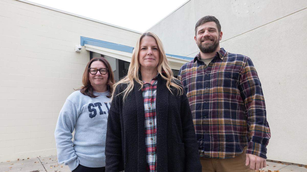 From left: Krissy Buck, Carrie Corliss and Travis Cox will open The Recovery Hub at 120 S. Ida.