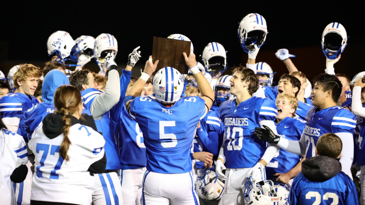 The Kapaun Mt. Carmel football team rolled back into the Class 5A quarterfinals after a 37-21 win over Maize South on Friday.