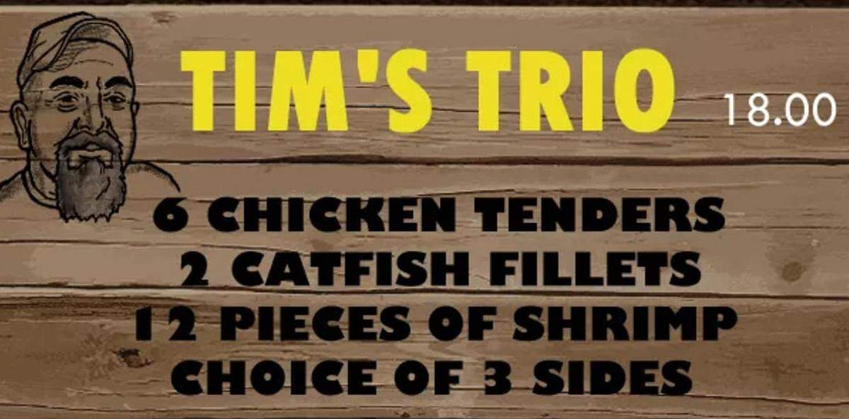 The Trio at Da Cajun Shak & More has been renamed Tim’s Trio in honor of the restaurant’s late founder.