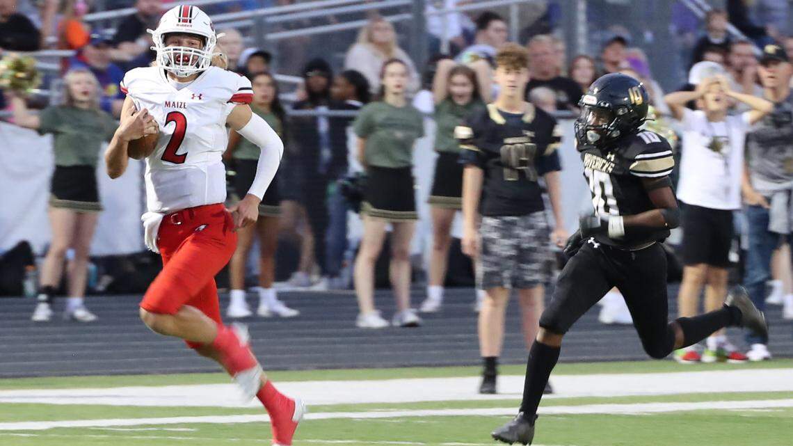 Maize High School quarterback Avery Johnson, a K-State signee, was named the Kansas Gatorade Football Player of the Year for the 2022 season.