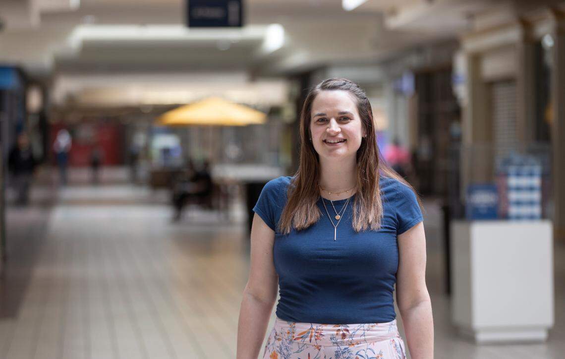 Charley Cooper is the manager of Wichita’s Towne West Square. The retail property has fallen on hard times in the past decade, but Cooper says she’s seeing good signs at the 40-year-old building.