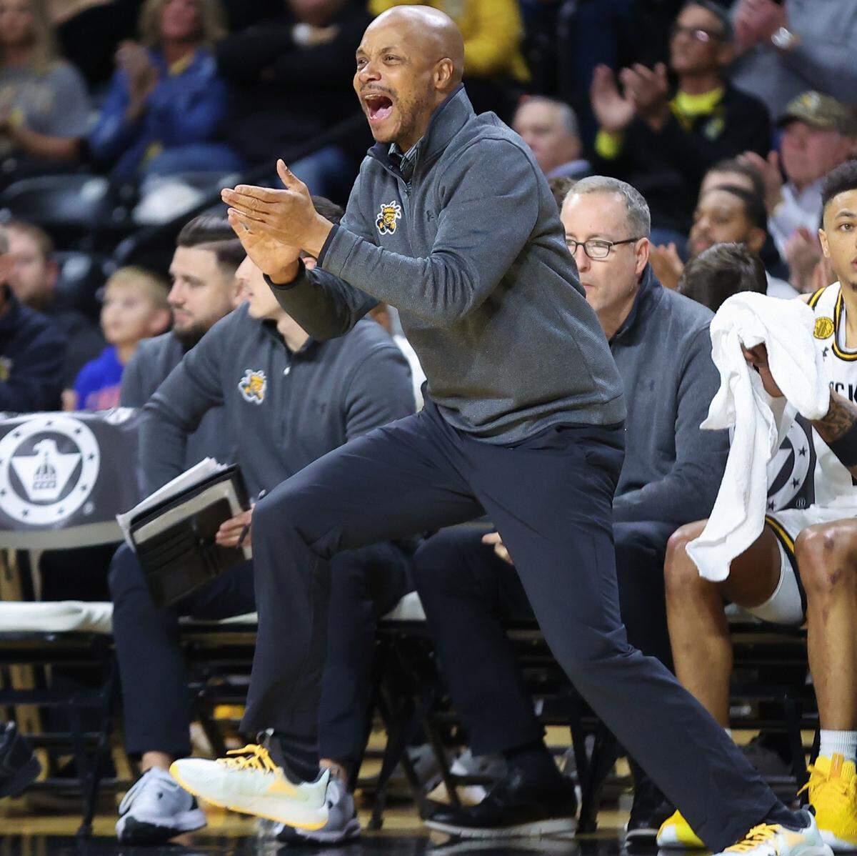 Wichita State basketball coach Isaac Brown says defense will be key in the Shockers’ Tuesday showdown against Missouri at Koch Arena.