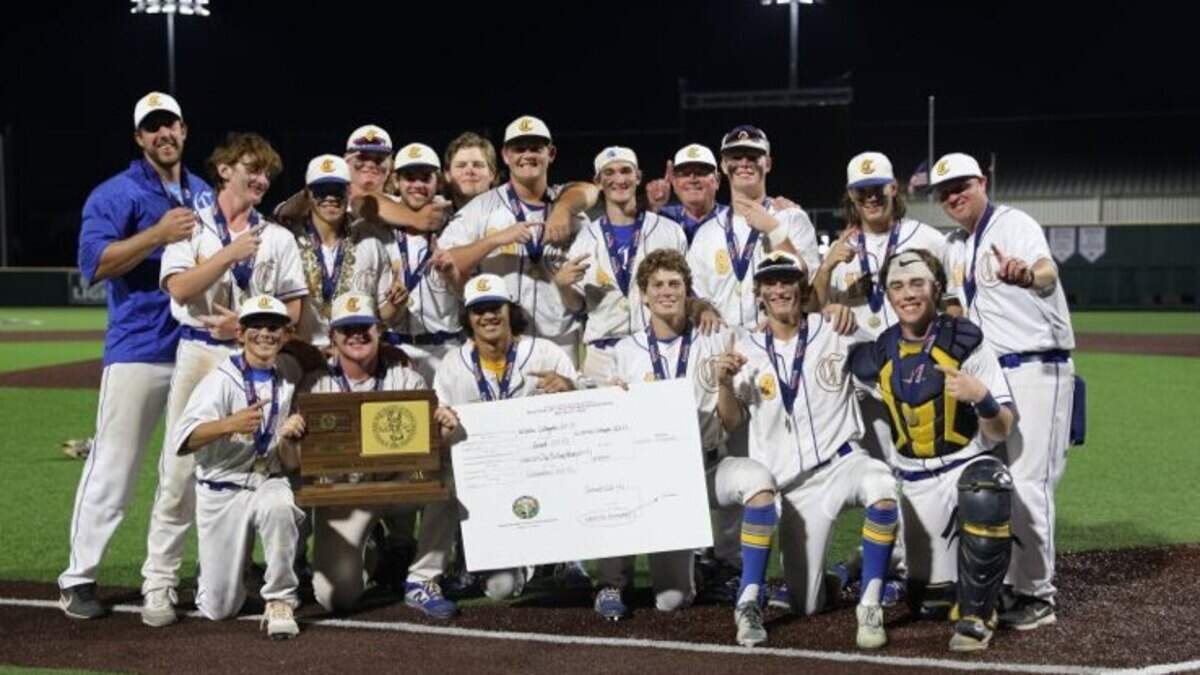 Thanks to a game-winning grand slam by Brady Hunt, the Wichita Collegiate baseball team won its second straight Class 3A state championship in May.