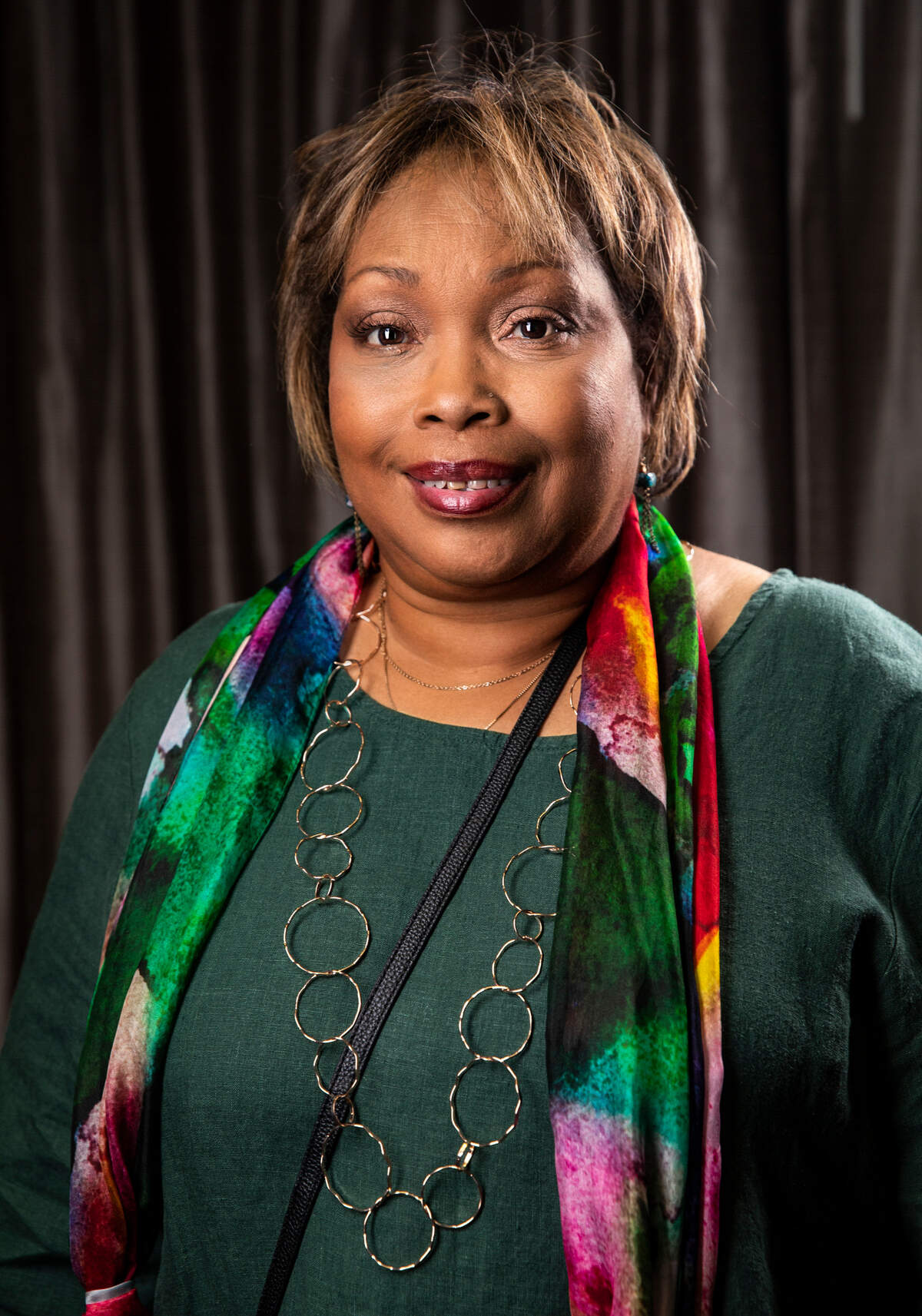 Beverly Barnes was involved in a makeover during The Sisterhood of the Divine Makeover event at the Marriott Saturday.