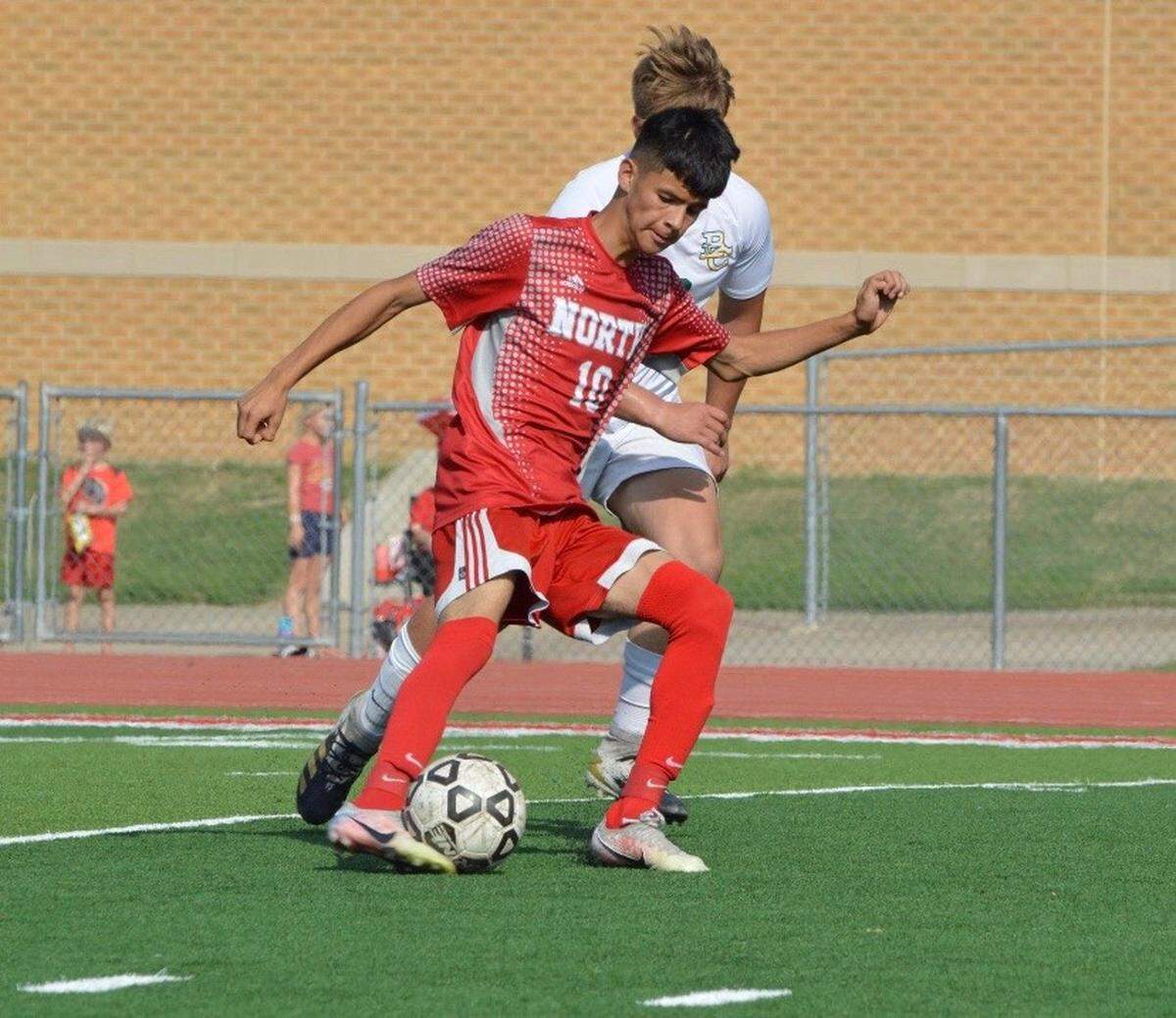 Wichita North senior forward Uriel Aguilera-Fernandez was named to the Wichita Eagle All-Metro boys soccer team.