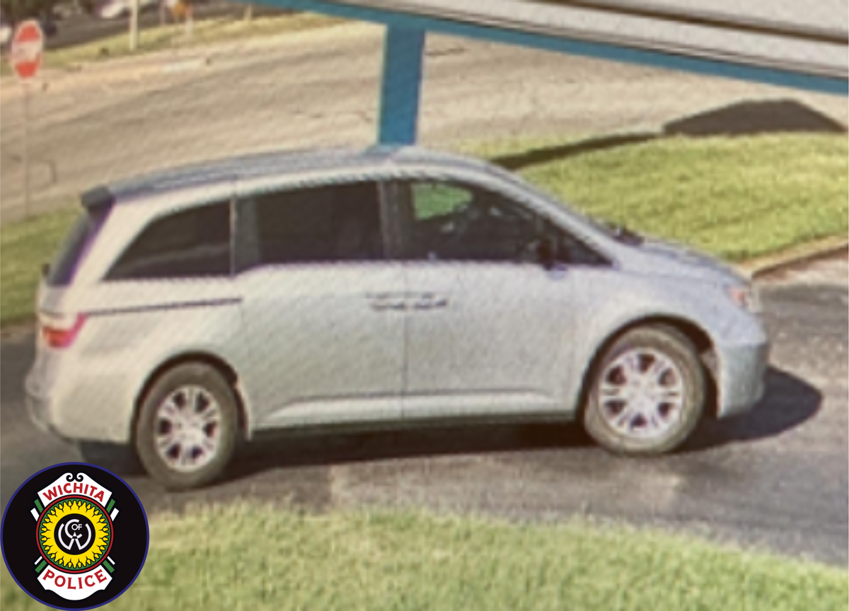 Police say the man fled in this silver Honda Odyssey minivan that did not have a license plate.