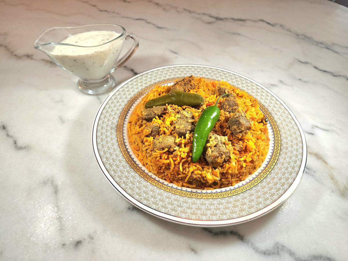 Beef and chicken biryani are now being served at Biryani Express, a to-go restaurant operating out of the Super Express gas station at at 2849 W. 13th St.