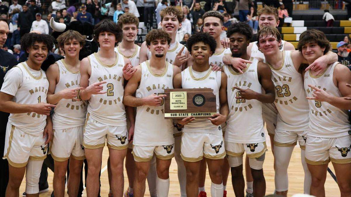 The Maize South boys basketball team locked up just the second state berth in school history with a win over Andover Central on Saturday.