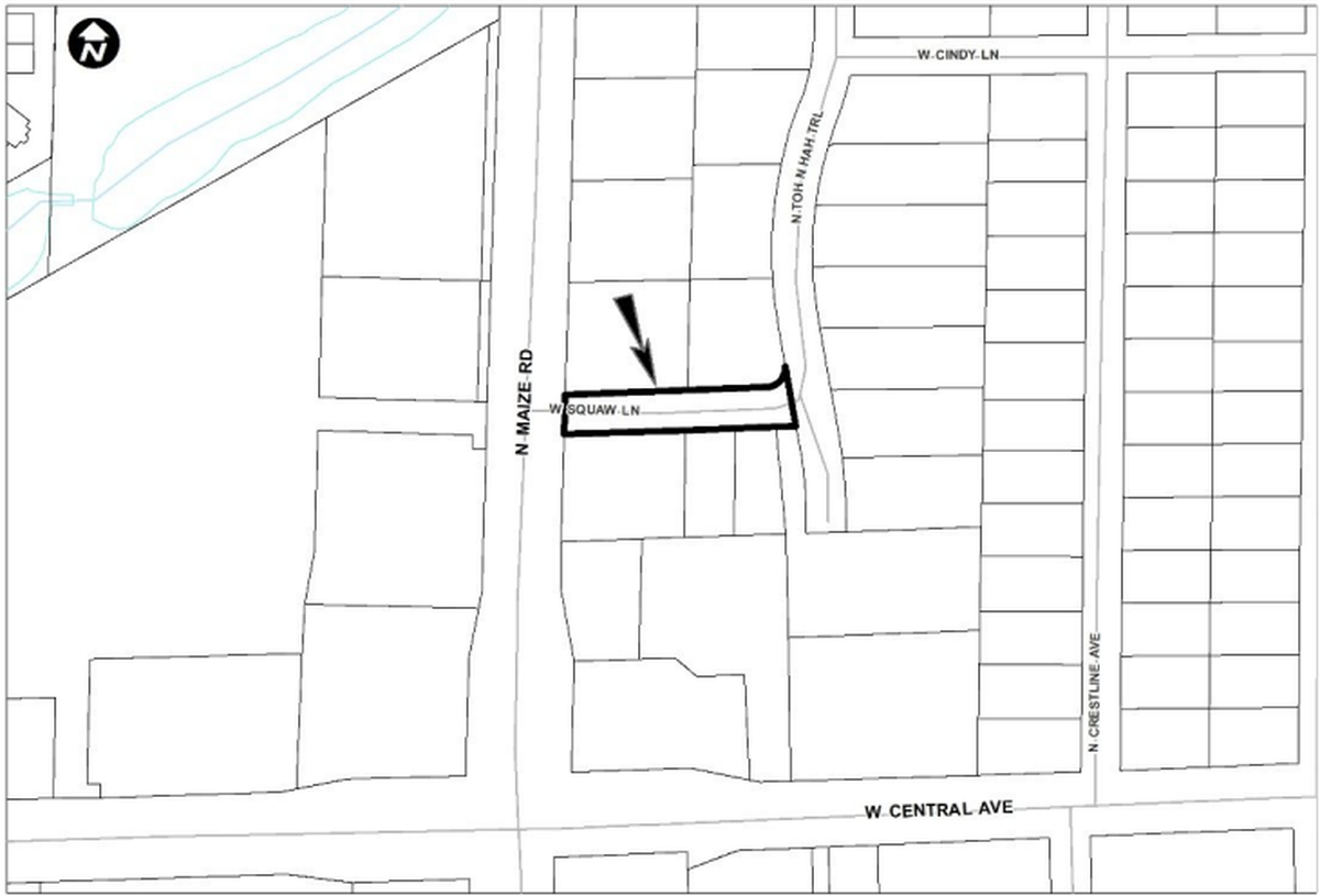 This short stretch of street in west Wichita has been renamed from West Squaw Lane to West Delano Avenue.