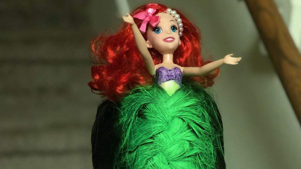 Atlantis from Houston, Texas, won “crazy hair day” at school with help from “The Little Mermaid.”