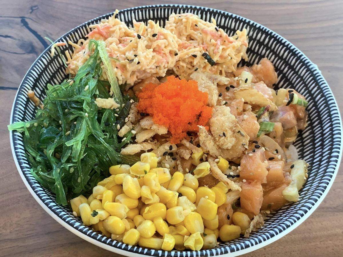 Sharky’s Island Bites will focus on build-your-own poke and Hawaiian plate lunches.
