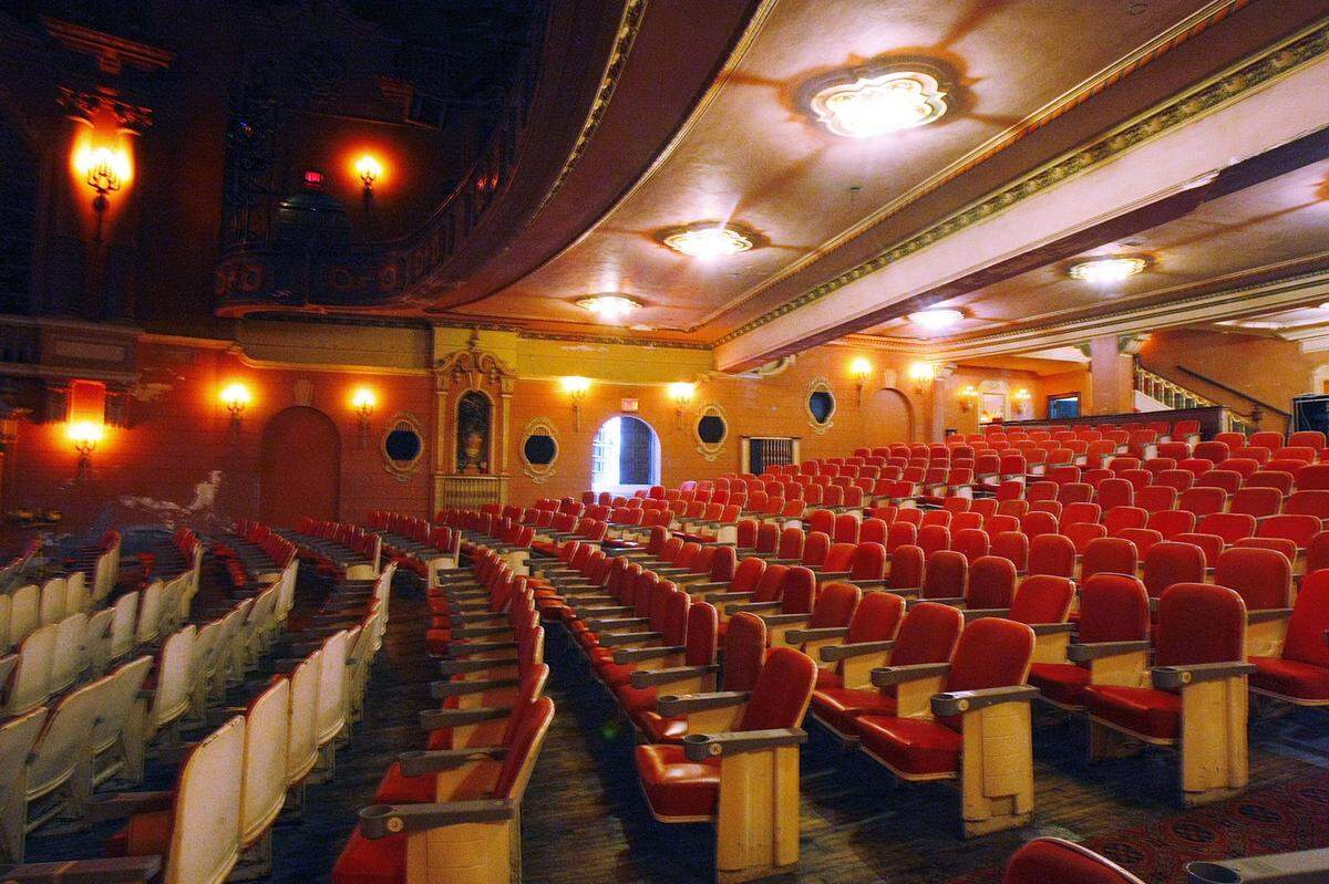 The seats now in the auditorium of The Orpheum were made in the 1970s and stripped from an old movie theater at Towne East Square.