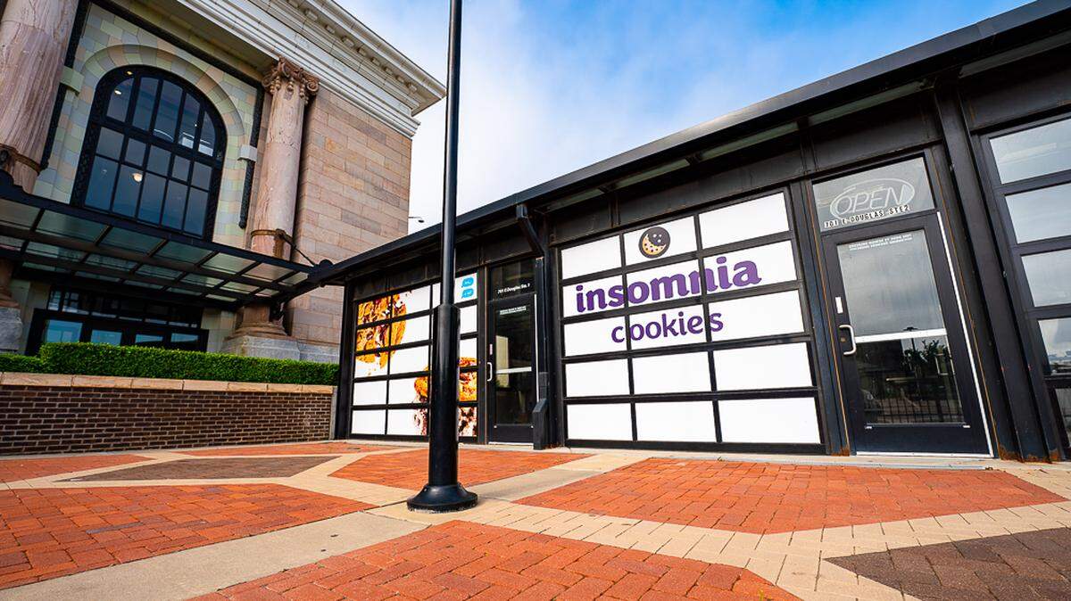 Insomnia Cookies is taking over all four kiosk spaces on Union Station Plaza in Wichita.