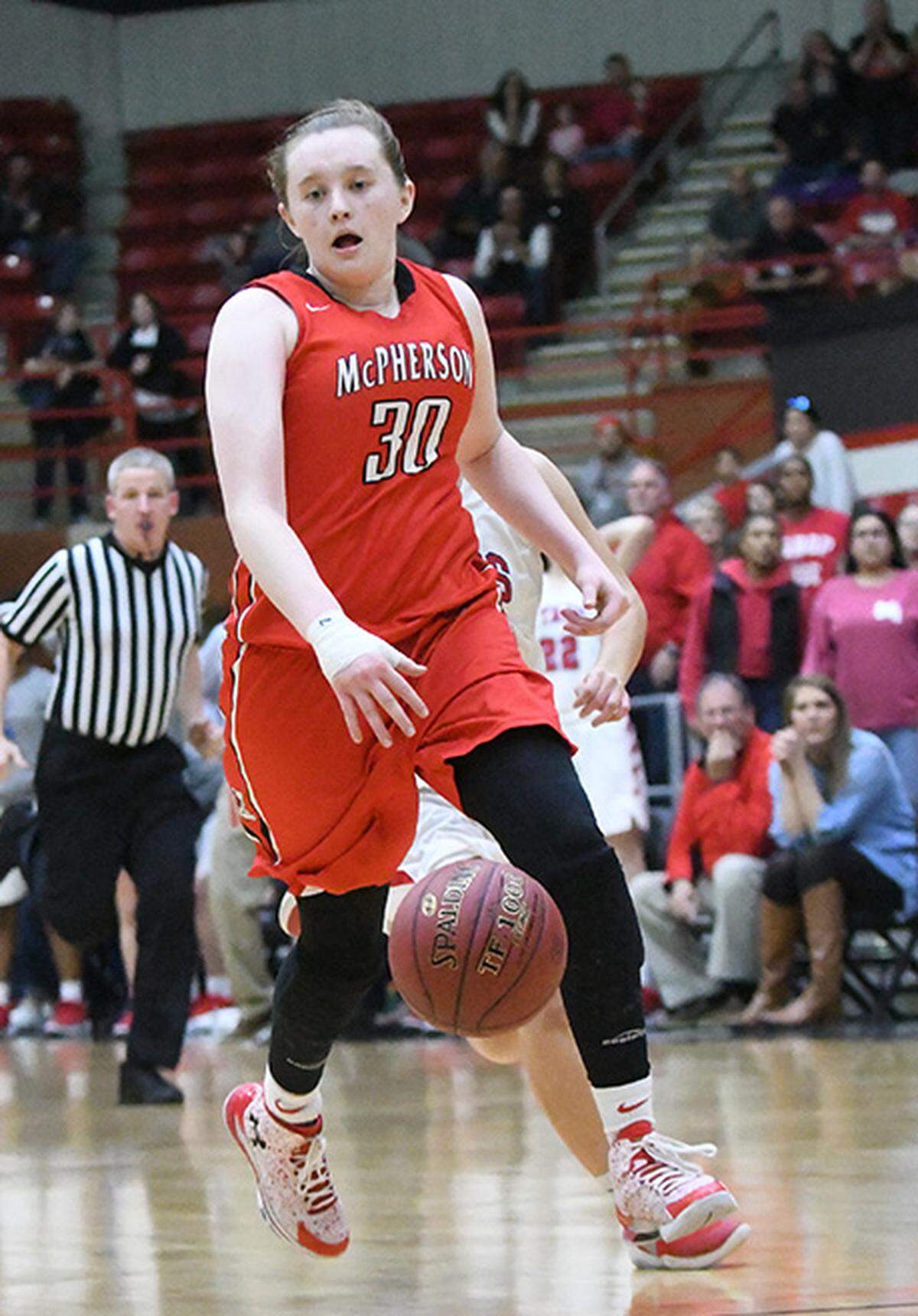 Taylor Robertson, a former McPherson senior girls basketball guard.